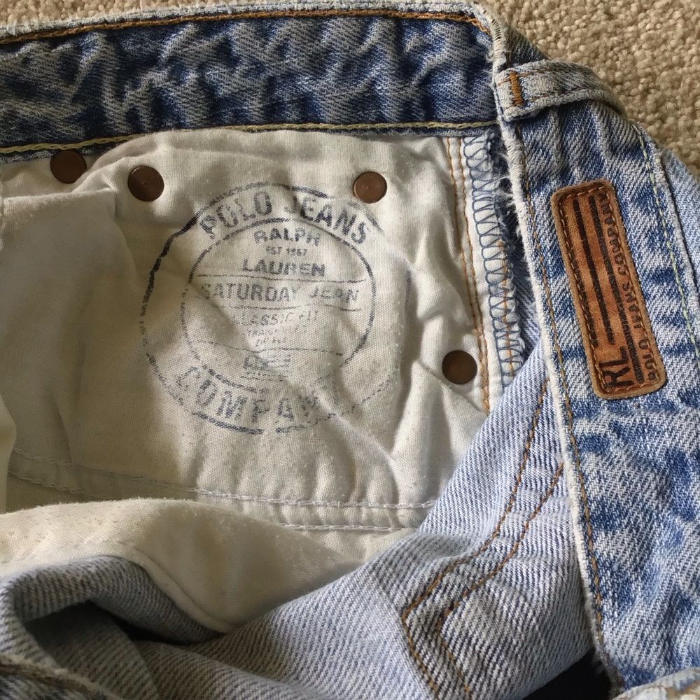 Vintage Ralph Lauren Saturday Jeans Light Blue Denim - Picture 5 of 9